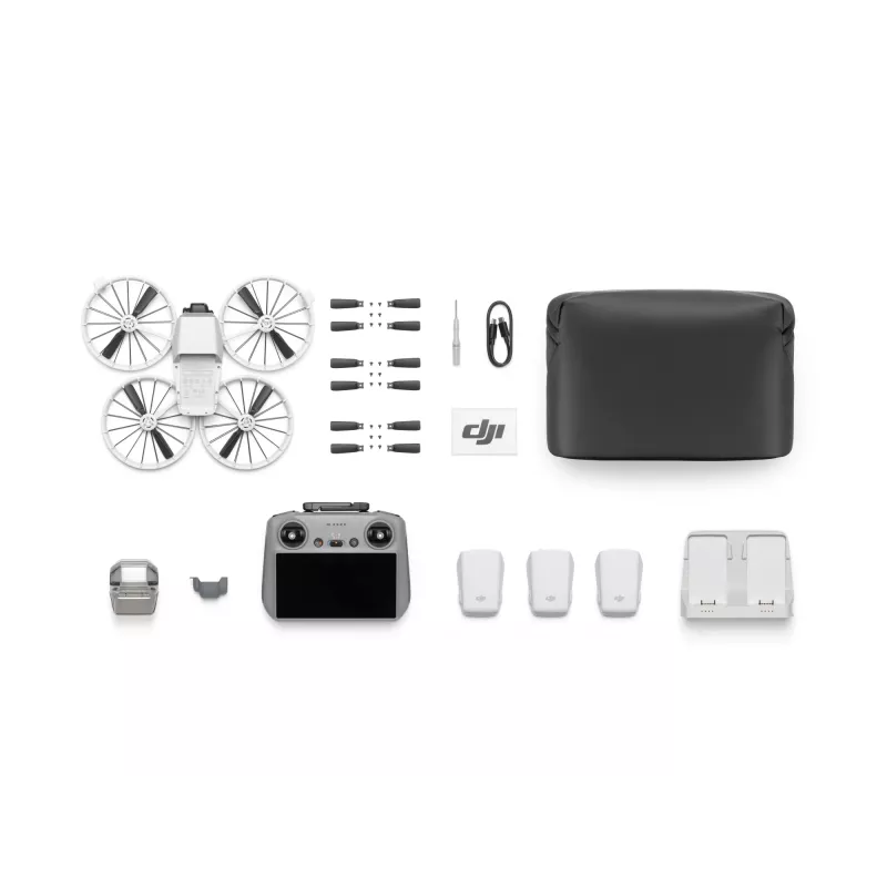 Dronas DJI Flip Fly More Combo RC 2 – 4 rotoriai, 48 MP kamera, 3840×2160, maks. greitis 16 m/s, nuotolis 14 000 m