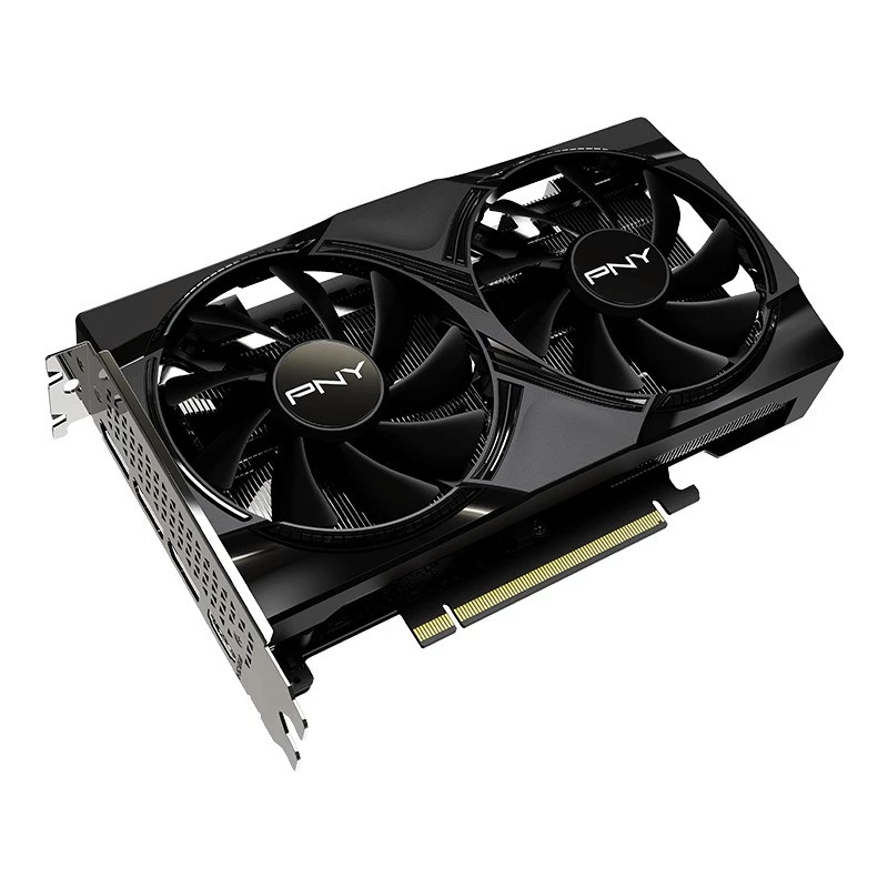 Vaizdo plokštė PNY GeForce RTX 5050 – 8 GB GDDR6, 2317 MHz, 128 bitų, PCIe x8 5.0, dviejų ventiliatorių aušinimas