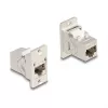DeLOCK Panel Mount RJ45 Keystone modulis jungtis lizdas-lizdas Cat.6A metalinis kūginis