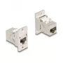 DeLOCK Panel Mount RJ45 Keystone modulis jungtis lizdas-lizdas Cat.6A metalinis kūginis