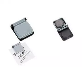 MAUL Planhalter S 6240084 1,2x4cm Plastikiniai pilki 10 vnt. pakuotė