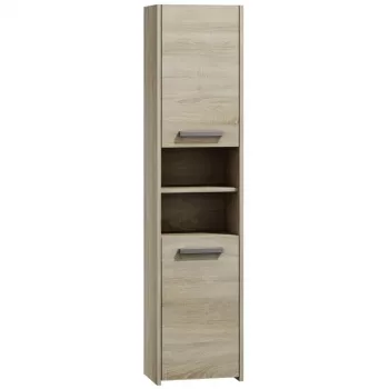 Vonios kambario lentyna spinta S40 SONOMA ąžuolinis rėmas, laisvai pastatoma, 6 lentynos, 400×300×1700 mm