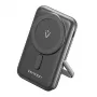 Power bank Vention 10000mAh magnetinis belaidis 20W, 1×USB-C, juodas