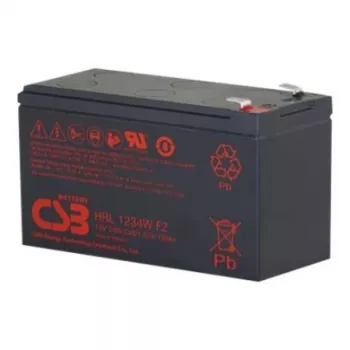 Švino-rūgštinis hermetiškas akumuliatorius csb battery HRL1234W 12V 9Ah VRLA UPS, signalizacijai ir avariniam apšvietimui