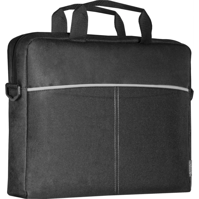 Dėklas nešiojamam kompiuteriui DEFENDER Lite 39,6 cm (15,6 colio) juodai pilkas, poliesteris, užtrauktukas, rankena, nuimamas peties diržas