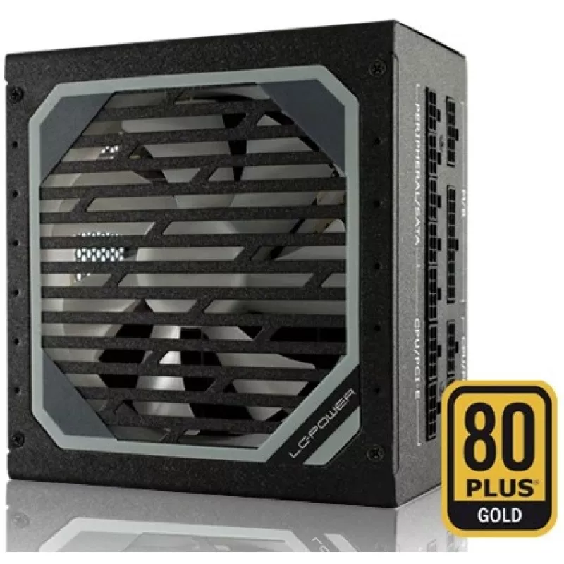 LC Power Super Silent Modular Series LC6550M V2,31 - Maitinimo blokas (vidinis) - ATX12V 2,3 - EPS12V - 80 PLUS Gold - AC 110-240 V - 550 W - aktyvus PFC - Hammered Black