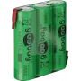 Goobay 3x AA (Mignon) - 2100 mAh, žalia - litavimo koteliu (Z), nikelio-metalo hidrido baterija (NiMH), 3,6 V (55652)