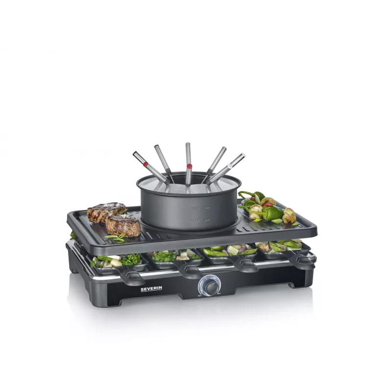Raclette Grilis Severin RG 2347 8 Asmenims 1400 W Juodas