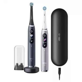 Dantų šepetėlis Oral-B iO Series 9 Duo 2 vnt. Black Onyx/Rose Quartz