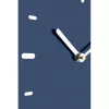 NeXtime laikrodis 3072bl Thumbs up, 40,5x41,5 cm, sieninis, mėlynas/sidabrinis
