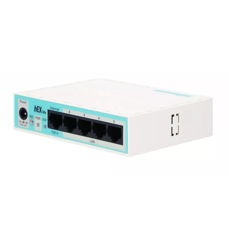 Mikrotik hEX lite belaidis maršrutizatorius Baltas