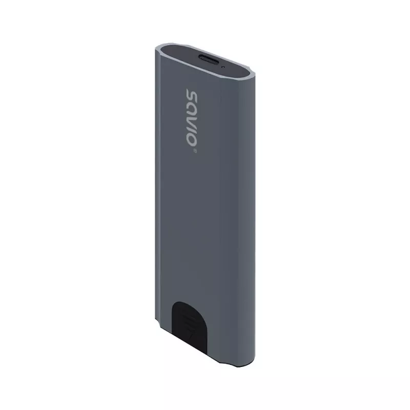 Išorinis M.2 SSD dėklas SAVIO AK-67 Pilka, USB 10 Gbit/s, vienam M.2 diskui