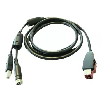 HP maitinamas USB laidas, skirtas Engage terminiam kvitų spausdintuvui, Engage One, RP9 G1 prekybos sistemai (BM477AA)