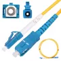 Patchcordas Extralink LC/UPC – SC/UPC vienmodis G.652D Simplex 3mm, 3m
