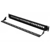 Patchpanel Extralink 24 prievadų U/UTP modulinis, 1U, juodas, 482,6 mm
