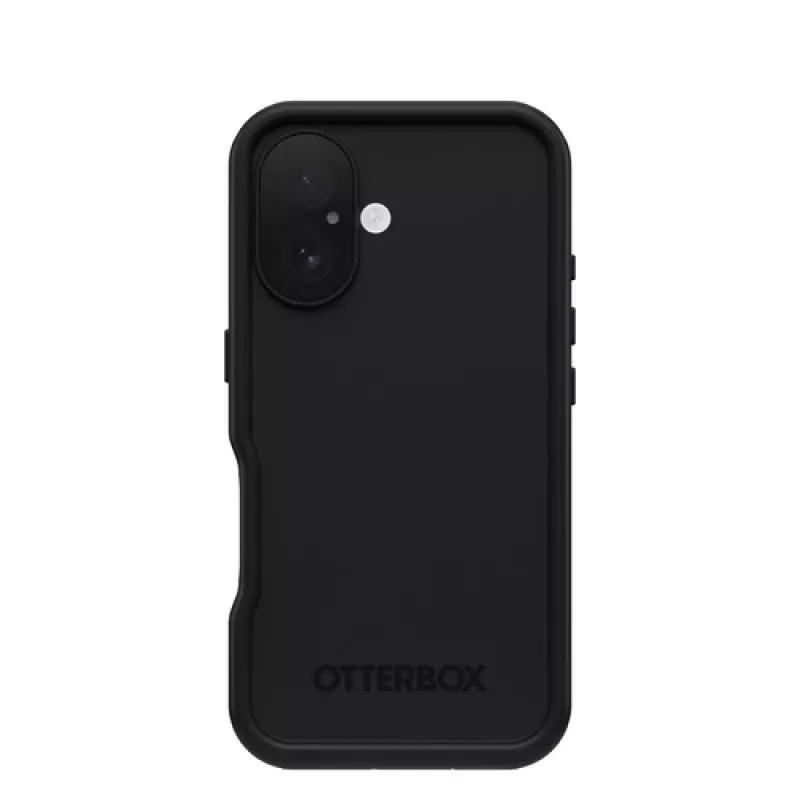 OtterBox FRE – vandeniui atsparus telefono dėklas su MagSafe, skirtas iPhone 16, juodas