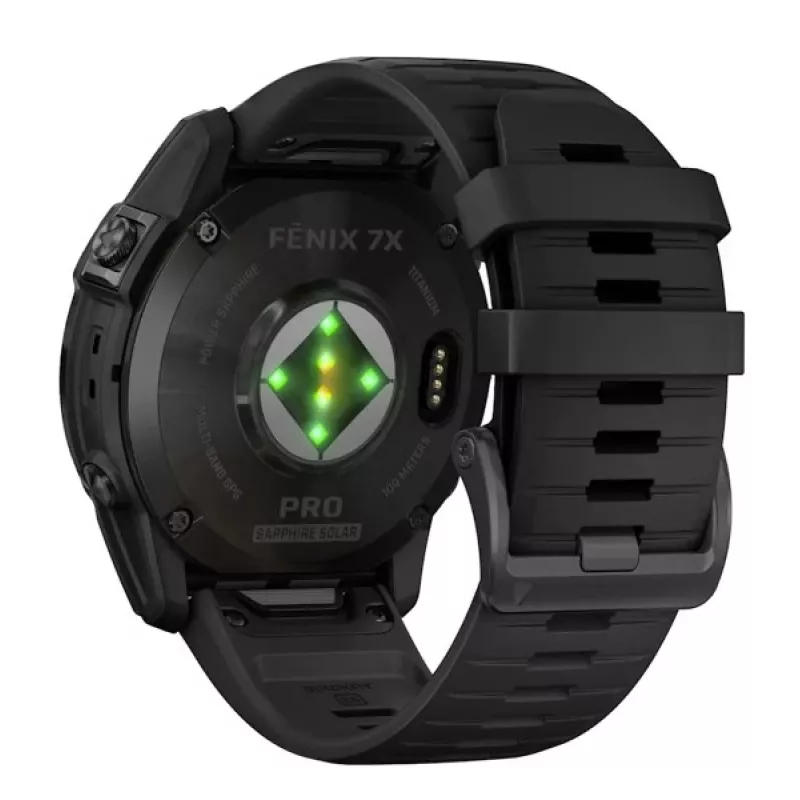 Išmanusis laikrodis GARMIN fēnix 7X Pro 51 mm, 1,4 colio (3,56 cm) MIP 280×280, liečiamas ekranas, Wi‑Fi, GPS, 32 GB, juodas