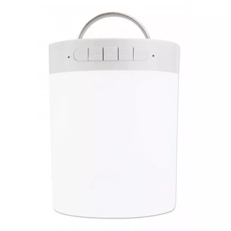 Manhattan Sound Science Bluetooth garsiakalbis, 5 val. grojimo, 10 m atstumas, microSD kortelių skaitytuvas (32 GB), Aux 3,5 mm, 3 W, USB-A įkrovimo laidas, 1200 mAh baterija, Bluetooth v5, įmontuota pakabinimo kilpa, baltas, 3 metų garantija