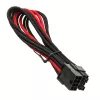 SilverStone PCIe-8 kaiščio į PCIe-6+2 kaiščio laidas, 250 mm - juoda/raudona