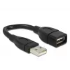 USB laidas DeLOCK 15 cm USB 2.0 USB A juodas