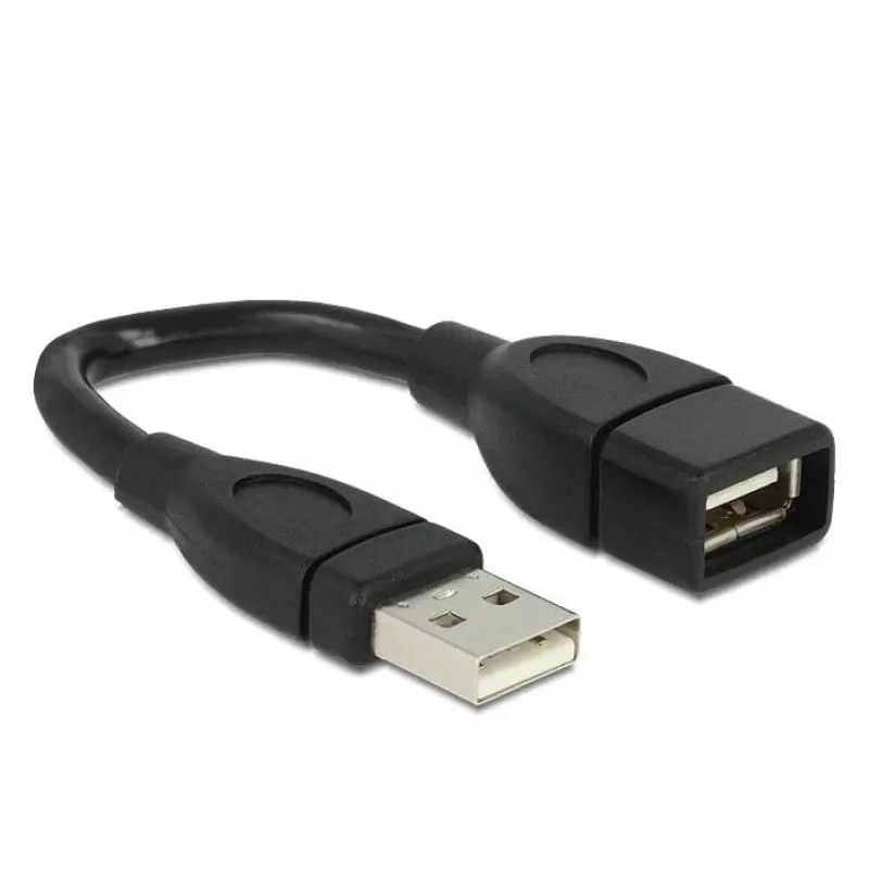USB laidas DeLOCK 15 cm USB 2.0 USB A juodas