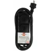 Brennenstuhl Prailginimo lizdas IP44 2-jų angų juodas 2,0 m H07RN-F 3G1,5 - Prailginimo laidas - AC 230 V - išėjimo jungtys: 2 - 2 m (1159930)