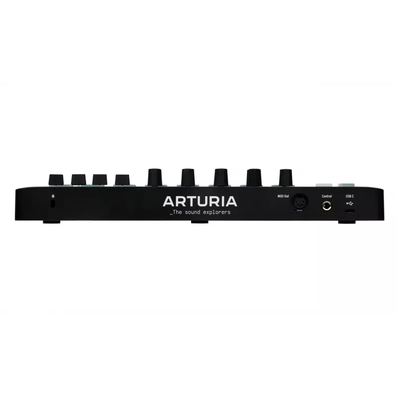 MIDI valdiklis ARTURIA MiniLab 3 – 25 klavišų kompaktiška USB klaviatūra su MIDI Out ir daugiaspalviais šviečiančiais pad'ais