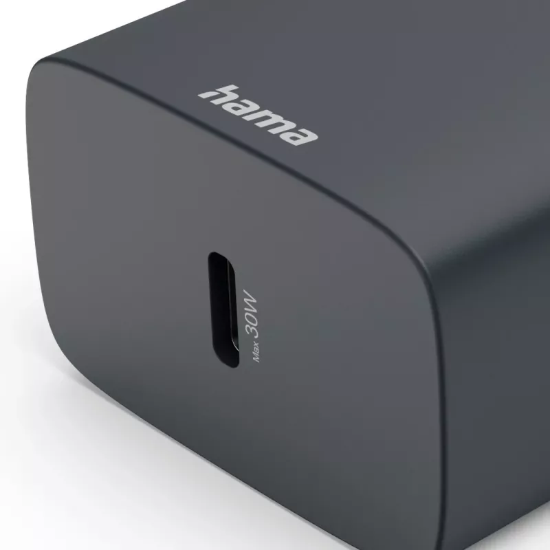 Hama 00086442 mobiliojo įrenginio įkroviklis Smartphone pilkas AC greitasis įkrovimas vidaus