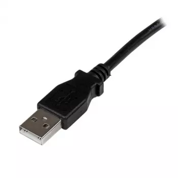 StarTech.com 2 m USB 2.0 A į stačiu kampu B laidas - M/M, 2 m, USB A, USB B, USB 2.0, 0.48 Gbit/s, juoda