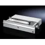 Ištraukiamas stalčius Rittal CP 6002.000 — aliuminio/plieno korpusas, 390×139×32 mm, pilkas