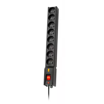 Maitinimo juosta LESTAR LXA 816 G-A K Juoda 8 AC lizdai 230 V