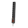 Maitinimo juosta LESTAR LXA 816 G-A K Juoda 8 AC lizdai 230 V