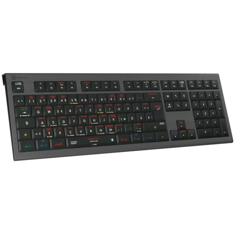 Logickeyboard LKB-OSX-A2M-DE klaviatūra USB QWERTZ vokiška juoda