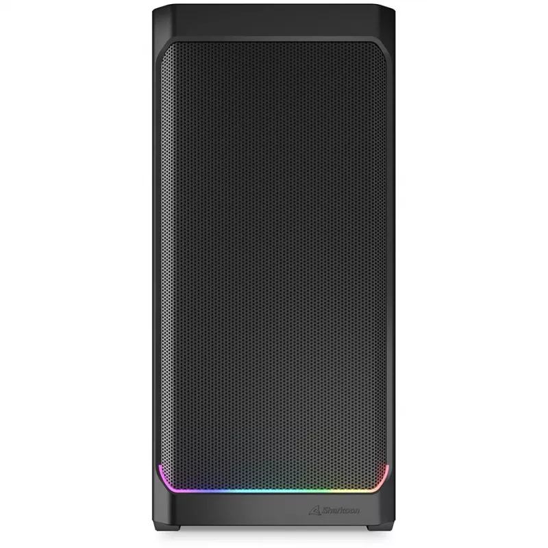 Korpusas PC Sharkoon AK4W RGB Strip Midi Tower Juodas