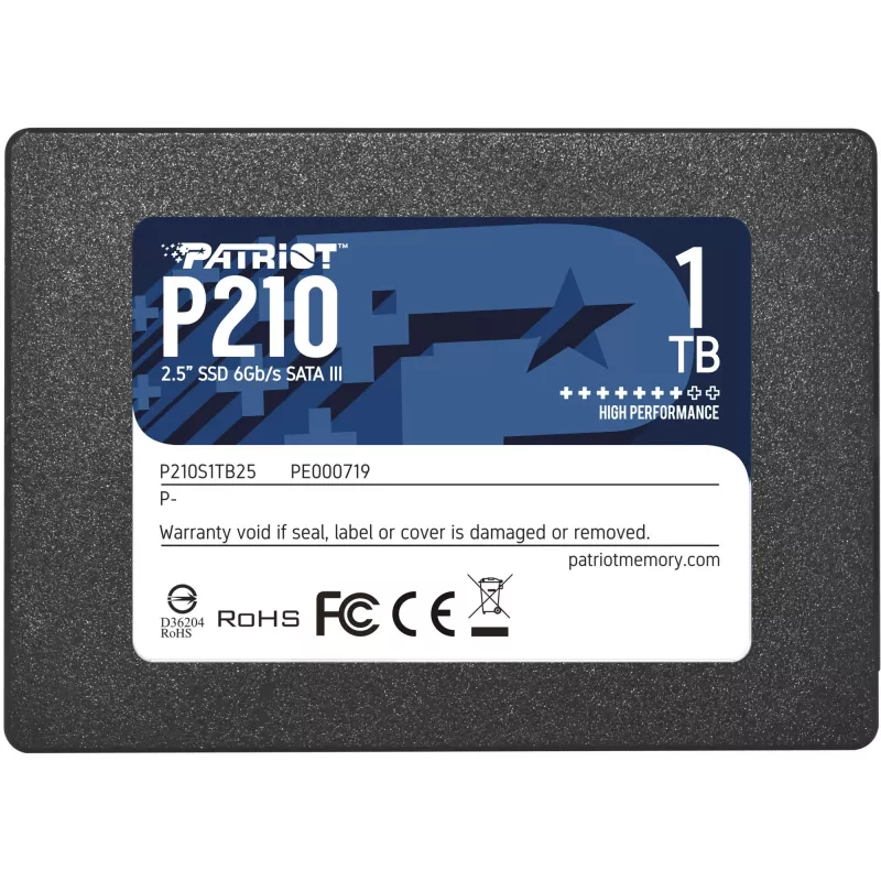 SSD Patriot P210 1 TB SATA III 2,5 colio vidinis kietasis diskas