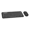 Logitech Pebble 2 Combo for Mac belaidė klaviatūra ir pelė QWERTZ vokiškas išdėstymas grafitas