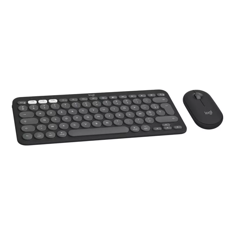 Logitech Pebble 2 Combo for Mac belaidė klaviatūra ir pelė QWERTZ vokiškas išdėstymas grafitas