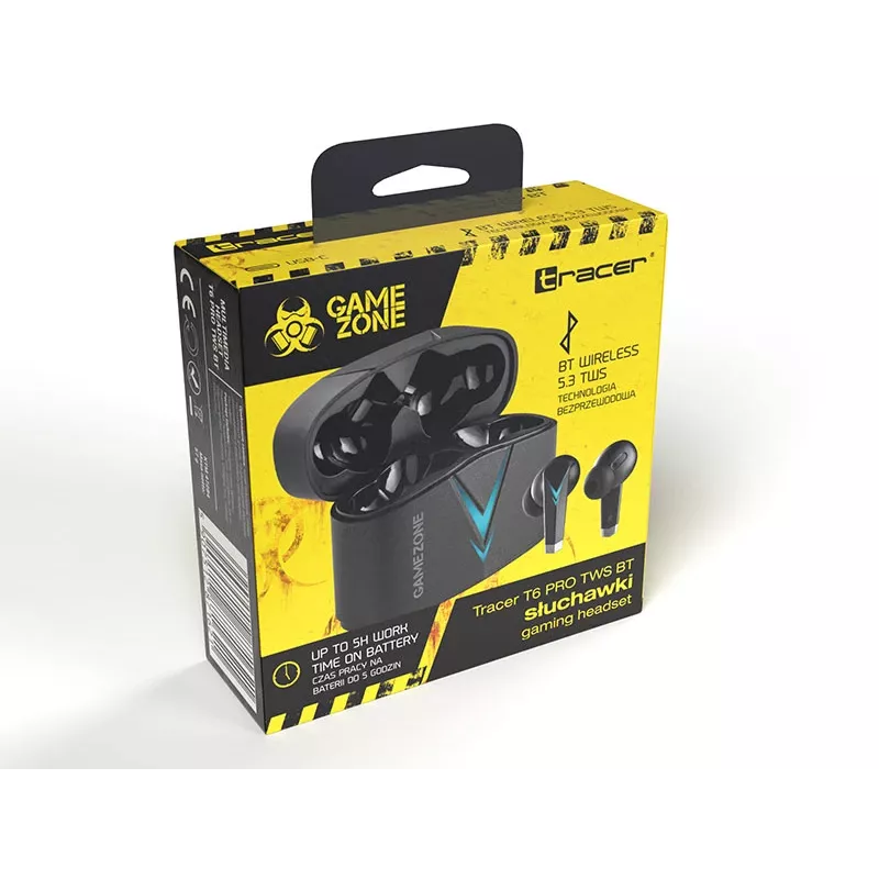 Belaidės ausinės Tracer GAMEZONE T6 PRO TWS