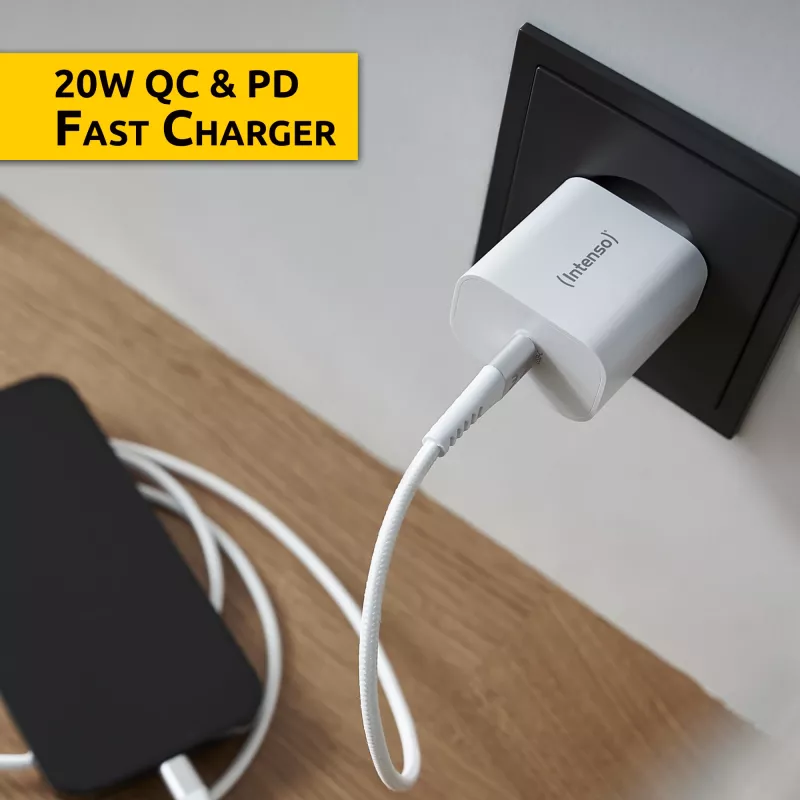 Intenso POWER ADAPTER USB-C 7802012 – 20 W sieninis įkroviklis su USB-C jungtimi