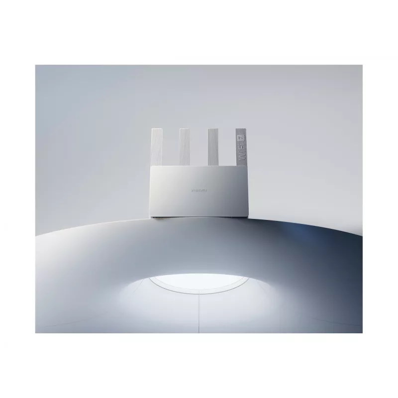 Nešiojamasis belaidis maršrutizatorius Xiaomi BE3600 — Dviejų juostų 2,4/5 GHz, „Wi‑Fi 7“ (802.11be), 2,5 Gigabit Ethernet, 4× LAN, 2x2 antenos, Baltas