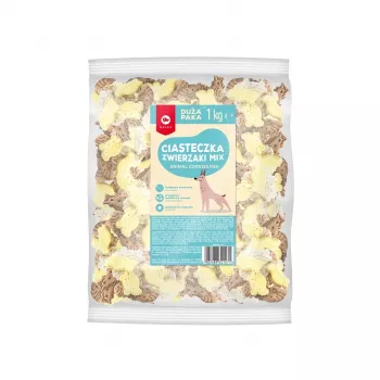 Treniruočių sausainiai šunims MACED MACED MIX, augalinis/kvietinis skonis, 1 kg pakuotė, be konservantų, tinka visoms veislėms