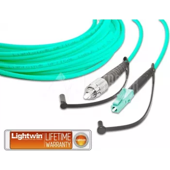 Lightwin aukštos kokybės viengyslis LWL šuoliukas, MM OM3, FC - LC (LSP-50 FC-LC 2.0 OM3)