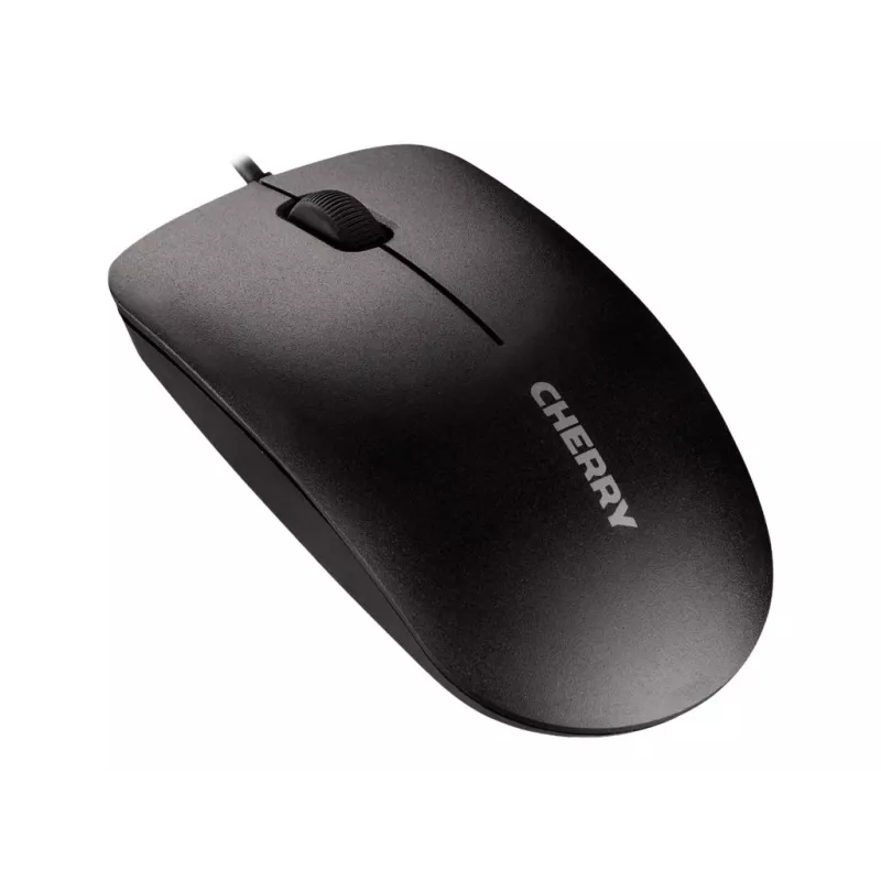 CHERRY DC 2000 Universal USB AZERTY belgiškas juodas – klaviatūra su pele