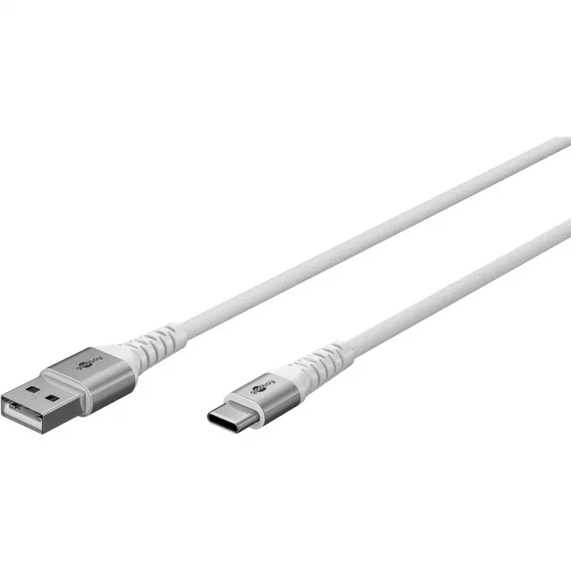 Goobay 74530 USB laidas baltas