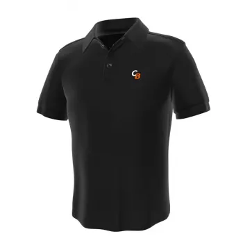 Vyriški žaidimų polo marškinėliai GamersWear ComputerBase Polo Black dydis S