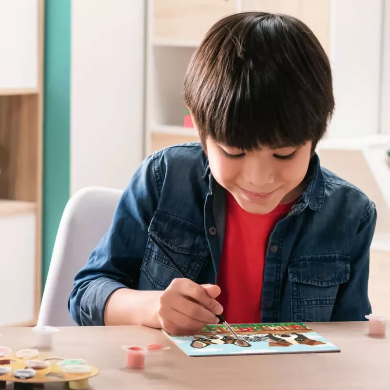 Dažymo rinkinys Ravensburger CreArt – šunys ir katės (piešimas pagal skaičius)