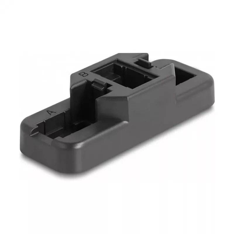 DeLOCK Keystone LSA rinkinys RJ45 RJ11 Cat.6 juodas užsegamas laikiklis