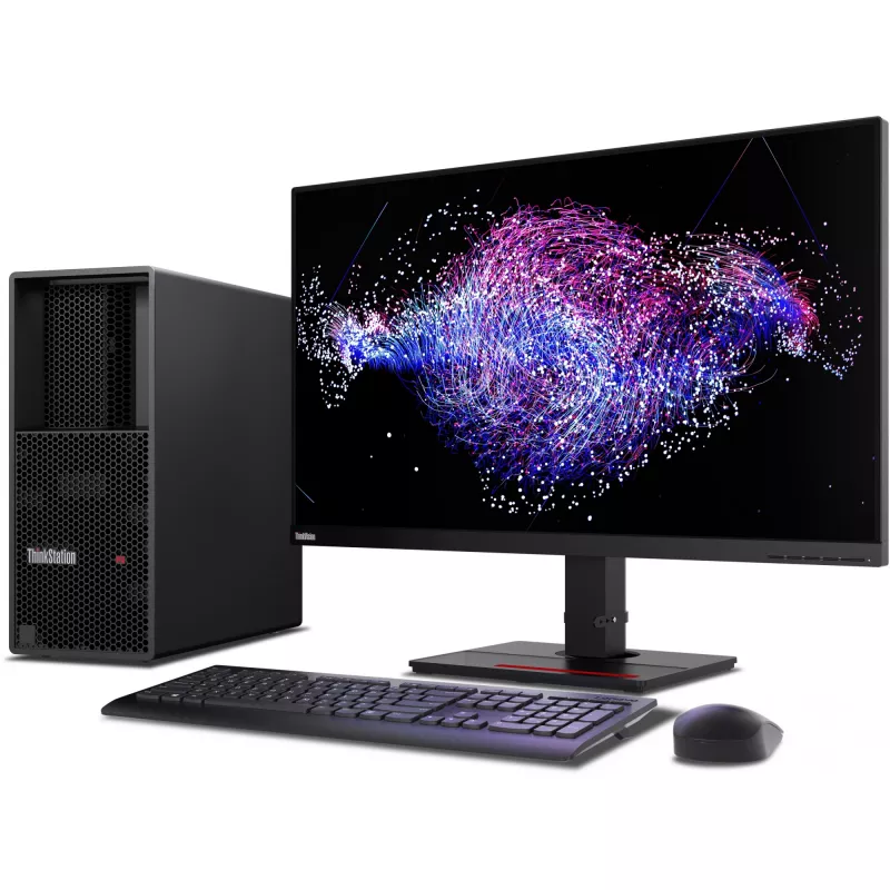 Lenovo ThinkStation P3 Tower Gen 2 Intel Core Ultra 9 285K 48 GB DDR5-SDRAM 512 GB SSD Windows 11 Pro Darbo stotis Juoda