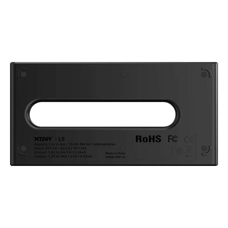 Protingas baterijų krautuvas AA/AAA 1,5 V ir 1,2 V, 8 lizdai