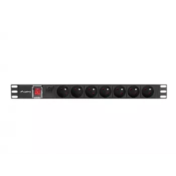 LANBERG PDU maitinimo skirstytuvas 1U, 16A, 7x 230V, 2m